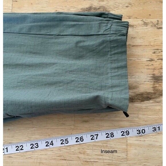 Onia All Terrain Ripstop Joggers Cotton Stretch Water Resistant Green Pants XL - Picture 8 of 9